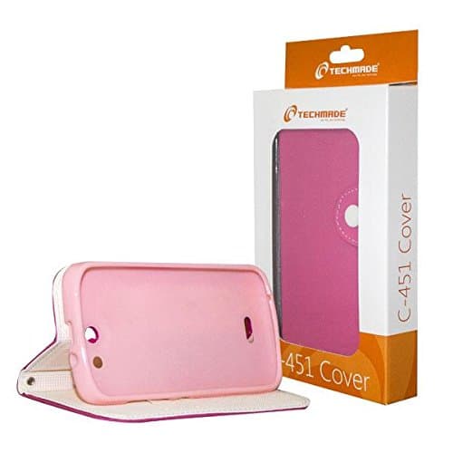 Techmade Custodia con Stand per Smartphone C451 Pink CUST-C451-PK — miniatura 2