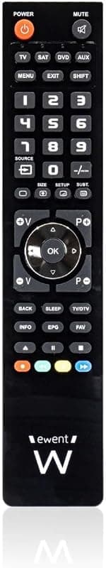 Ewent Ew1570 - Telecomando Universale 4 in 1 Programmabile da PC con Cavo Micro-Usb. per Tv, Decoder Terrestre o Satellitare, Dvd/Blu Ray, Box Multimediali
