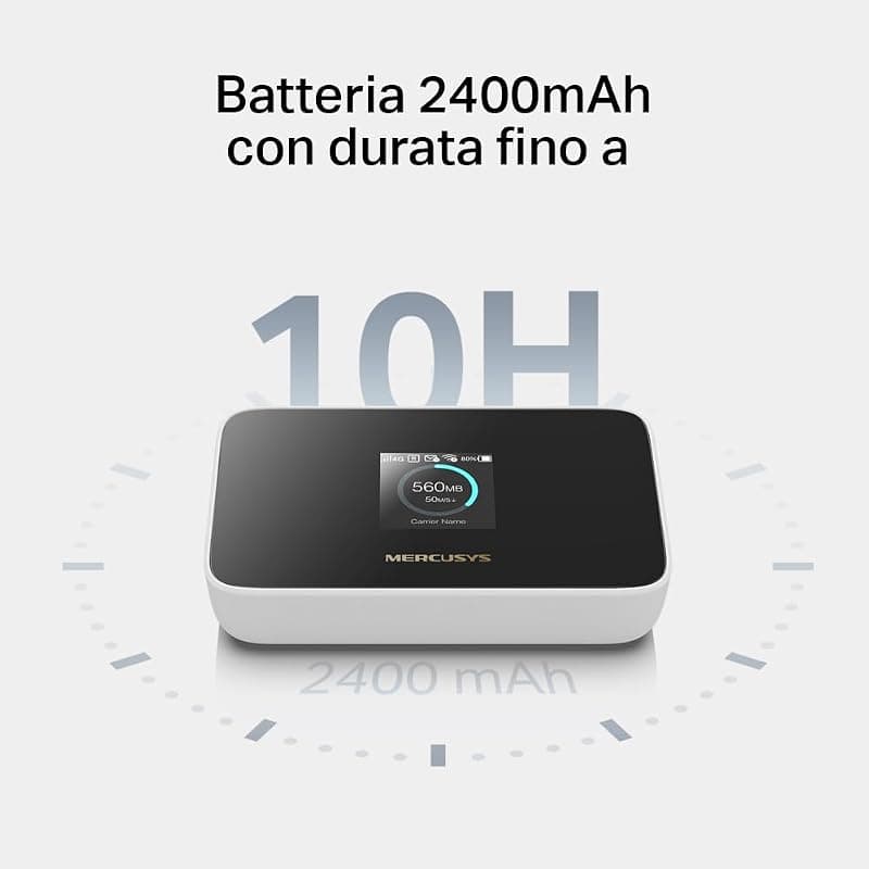 Mercusys MT115 Saponetta WiFi con Sim 4G AX300 WiFi 6 Display 150Mbps — miniatura 5