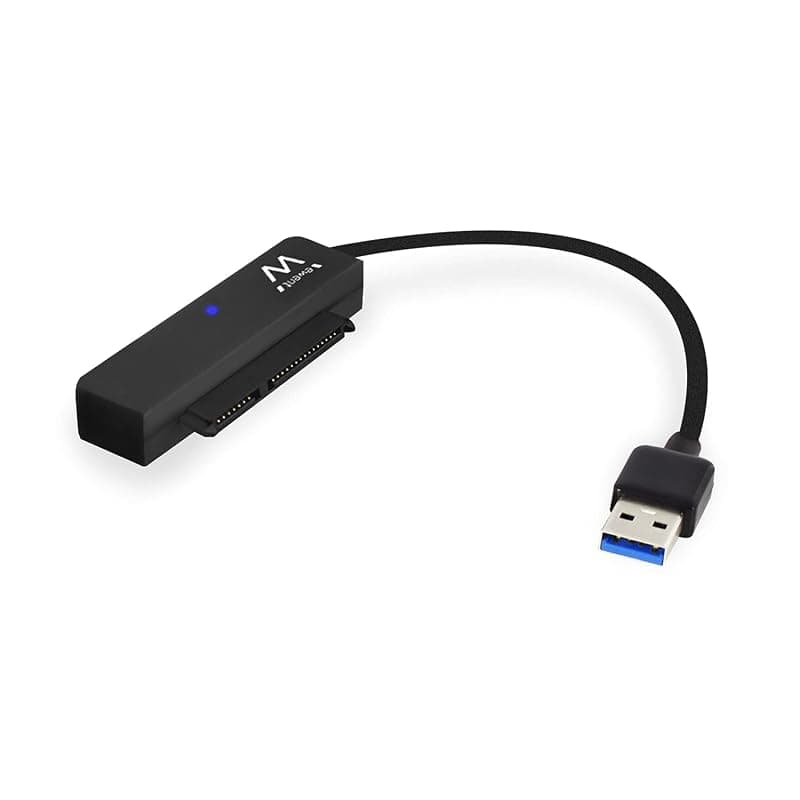 Ewent EW7017 Adattatore da USB 3.0 a HD e SSD/SATA HD 2.5 Pollici, Supporto UASP SATA III, Nero