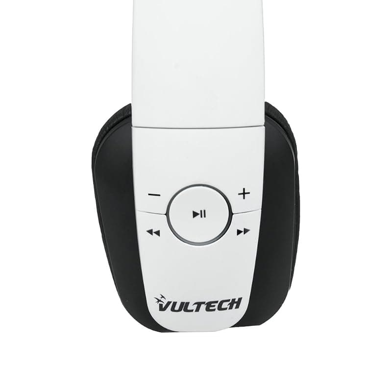 VulTech HD-04WBT Cuffie, Bluetooth, Microfono, Bianco — miniatura 2