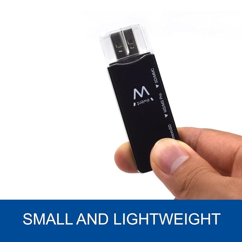 Ewent EW1049 - chiavetta USB lettore micro SD, Lettore schede SD USB 2.0, Adattatore schede di memoria SD/flash cards per PC, Macbook PRO ecc, supporta MMC/TF/SDXC/SDHC/Micro — miniatura 4