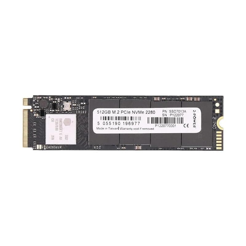 2-Power SSD Solid State Drive 512GB M.2 PCIe 3.0 x4 2280 NVMe SSD7013A BULK