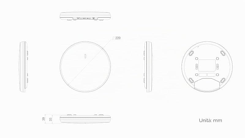 Hikvision Access Point Wireless da Soffitto POE LAN DS-3WAP622G-SI — miniatura 2