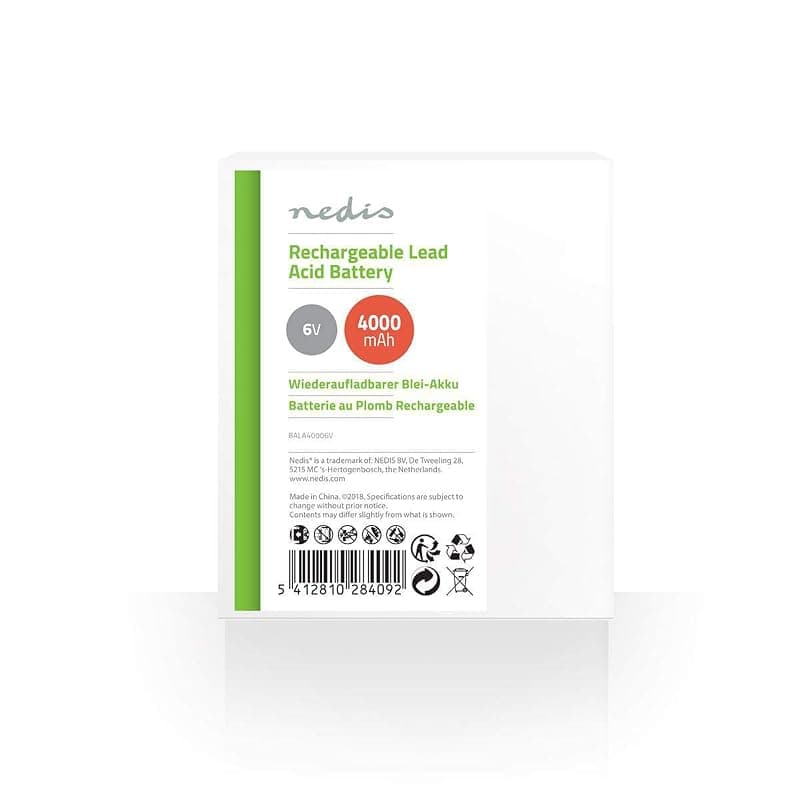 Nedis Batteria al Piombo Ricaricabile 6V/4A 70*47*101MM BALA40006V — miniatura 4