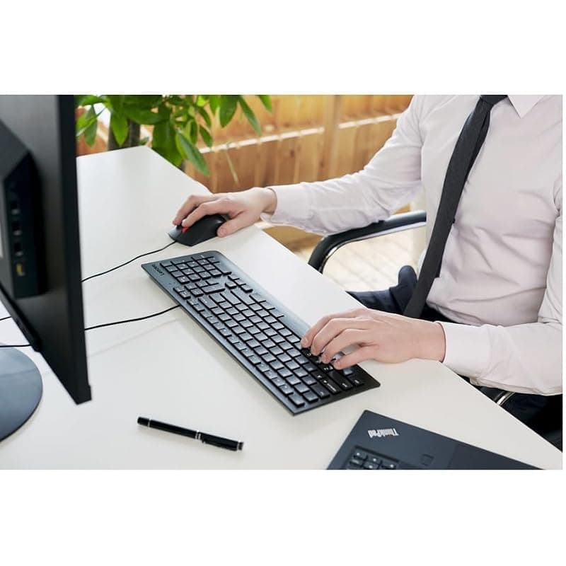 Lenovo Mouse USB 1.600 DPI Nero 4Y50R20863 — miniatura 2