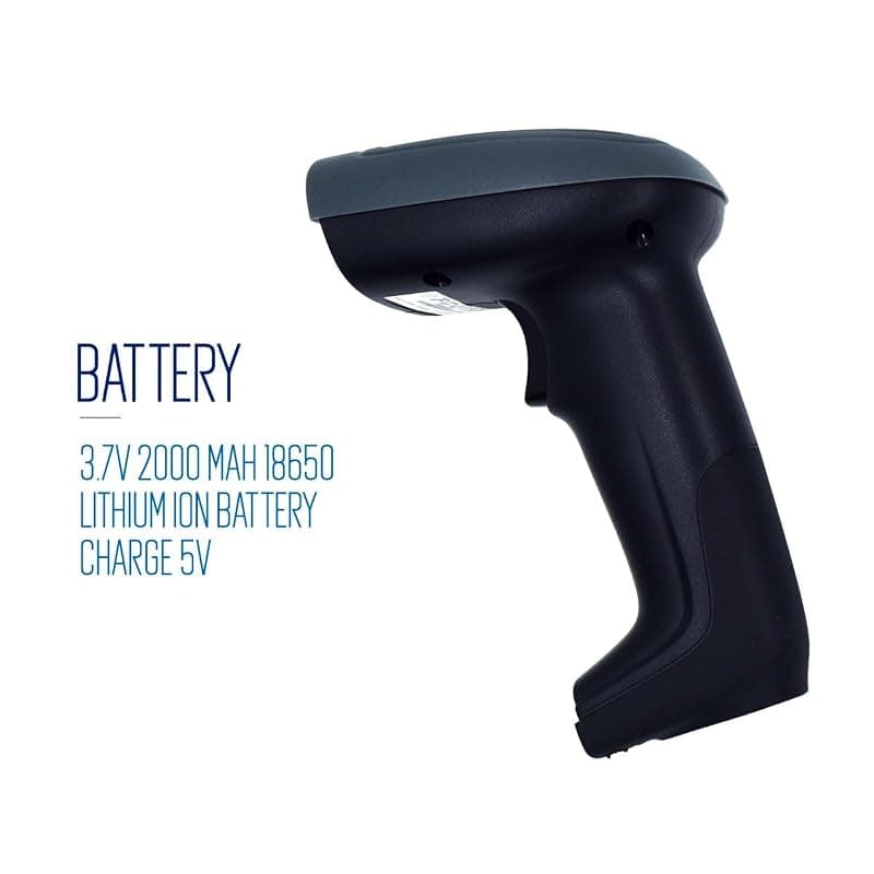 Ewent EW3440 - Lettore Codici Barcode Scanner Bar Code Reader a Barre Universale Laser 1D e 2D Ottico con Smart Dock con Cavo USB per Computer/Notebook, Windows XP / 7/8 ecc. — miniatura 3