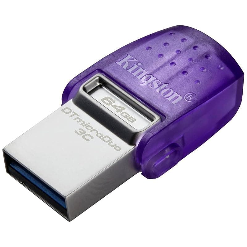 Kingston DataTraveler microDuo 3C Drive Flash USB 64GB USB Gen 3 Type-C e Type-A - DTDUO3CG3/64GB