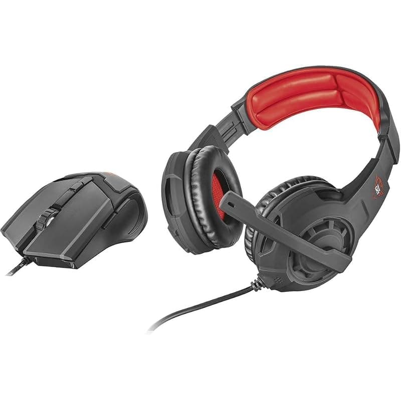 Trust Cuffie GXT784 con Microfono + Mouse Gaming 21472