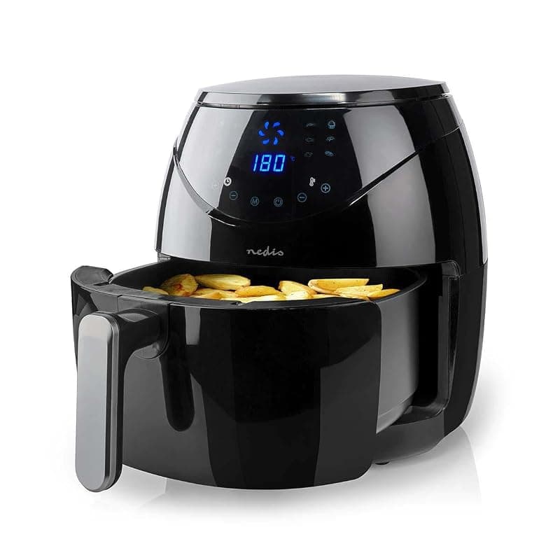 Nedis KAAF250EBK friteuse Unique 6,5 L Autonome 1800 W Friteuse d’air chaud Noir — miniatura 4