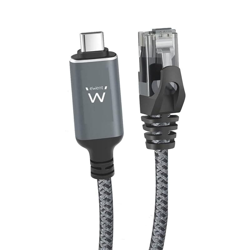 Ewent Adattatore da RJ45 a USB-C 3.2 5MT per Rete 10/100/1000 EC2004