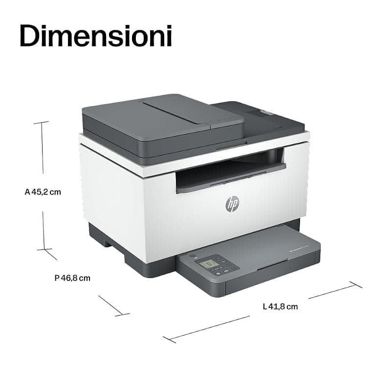 HP LaserJet M234sdw 6GX01F, Stampante Multifunzione A4, Stampa Fronte e Retro Automatica in Bianco e Nero, 29 ppm, WiFi, Ethernet, USB, ADF, Smart, No Fax, Schermo LCD a icone — miniatura 8
