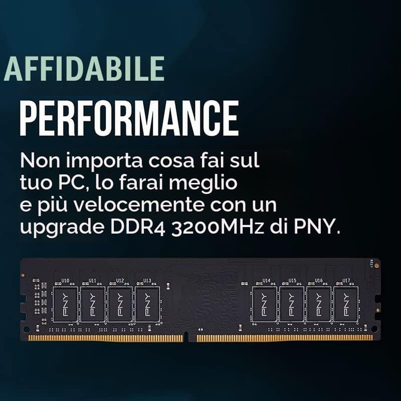PNY RAM DDR4 8GB 3200MHZ PC4-25600 MD8GSD43200-SB — miniatura 4