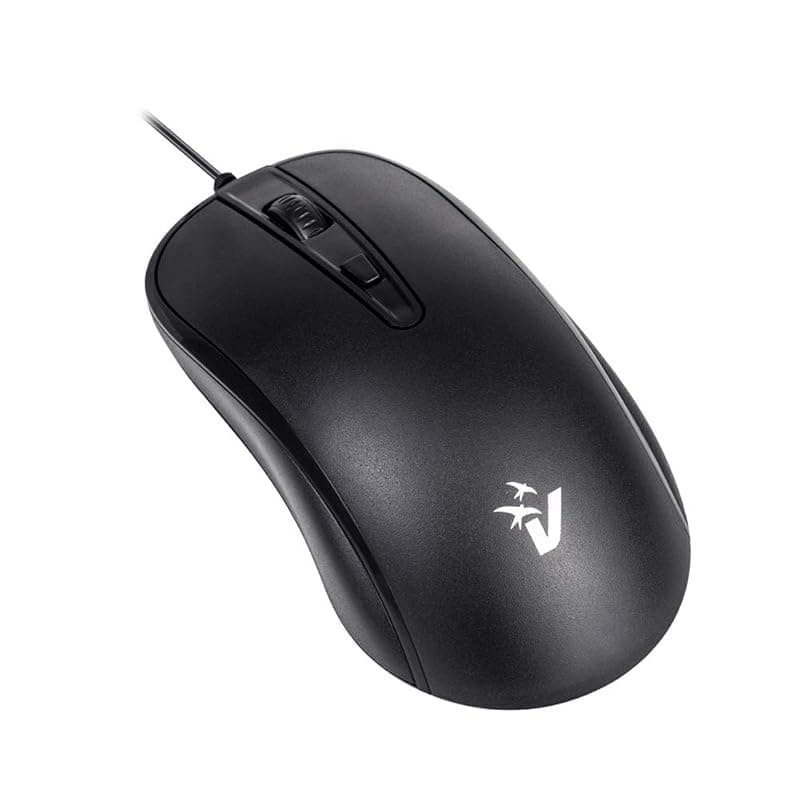 VulTech MOU-978 Mouse Ottico USB Wired con Cavo, 1200 DPI Regolabili, 4 Pulsanti, per PC Notebook Computer Nero — miniatura 2