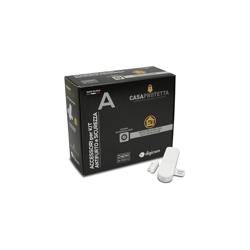 Digicom 8D5814DA, Sensore Magnetico Anti - Intrusione per porte e finestre, Bianco — miniatura 2