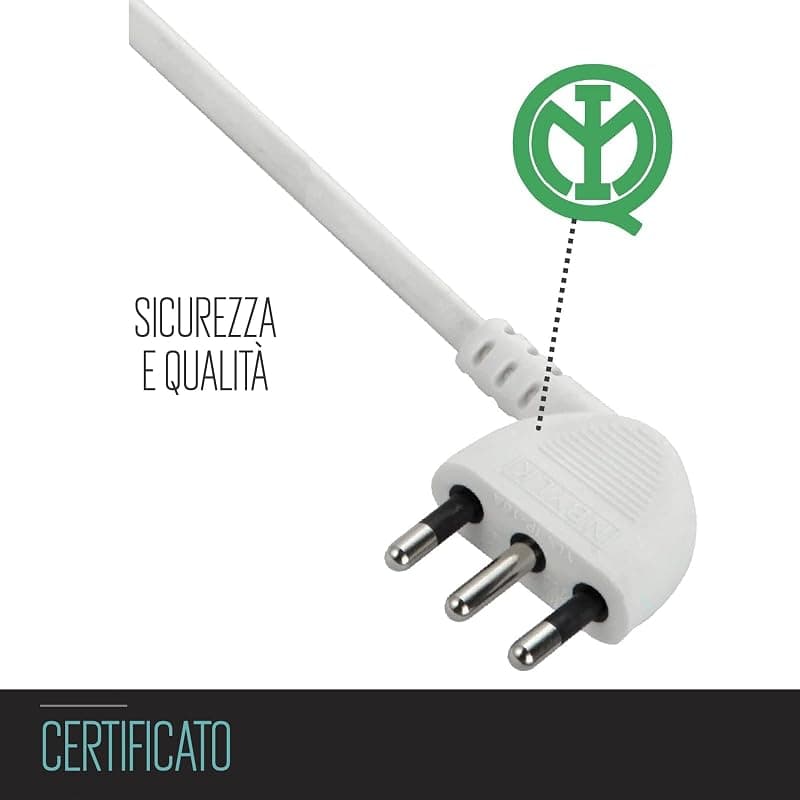 Ewent Multipresa da Scrivania 4 Prese ITA 2 ITA/Schuko - 2 USB EW3934 — miniatura 7