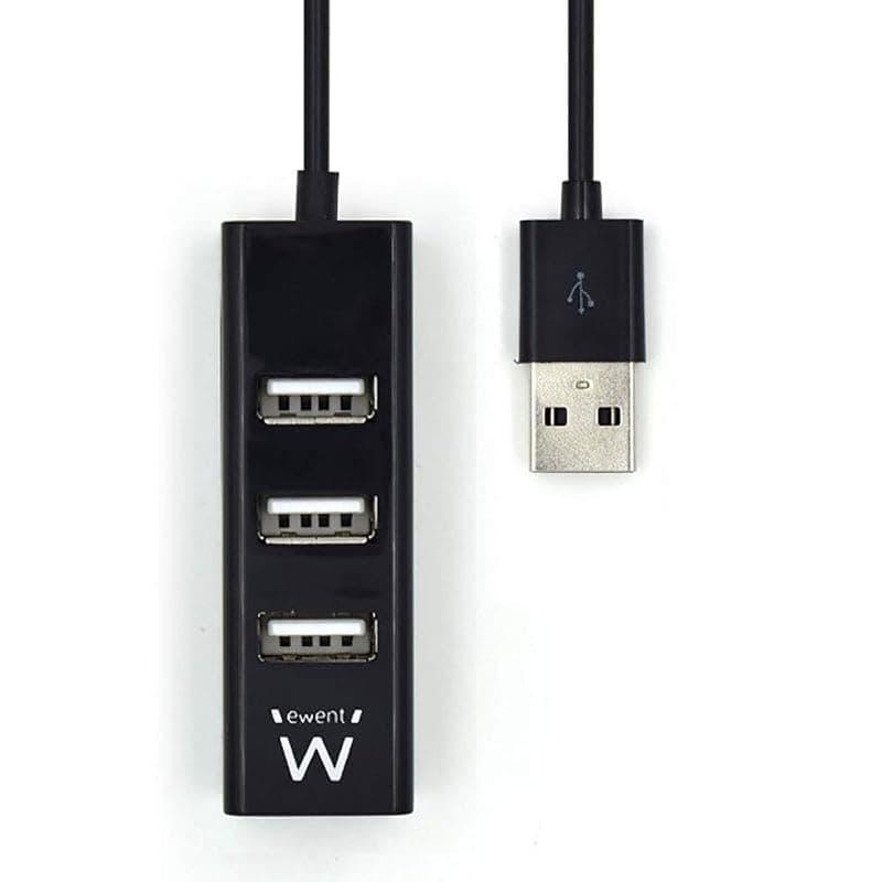 Ewent Mini Hub USB 4P USB 2.0 Nero EW1123 — miniatura 4