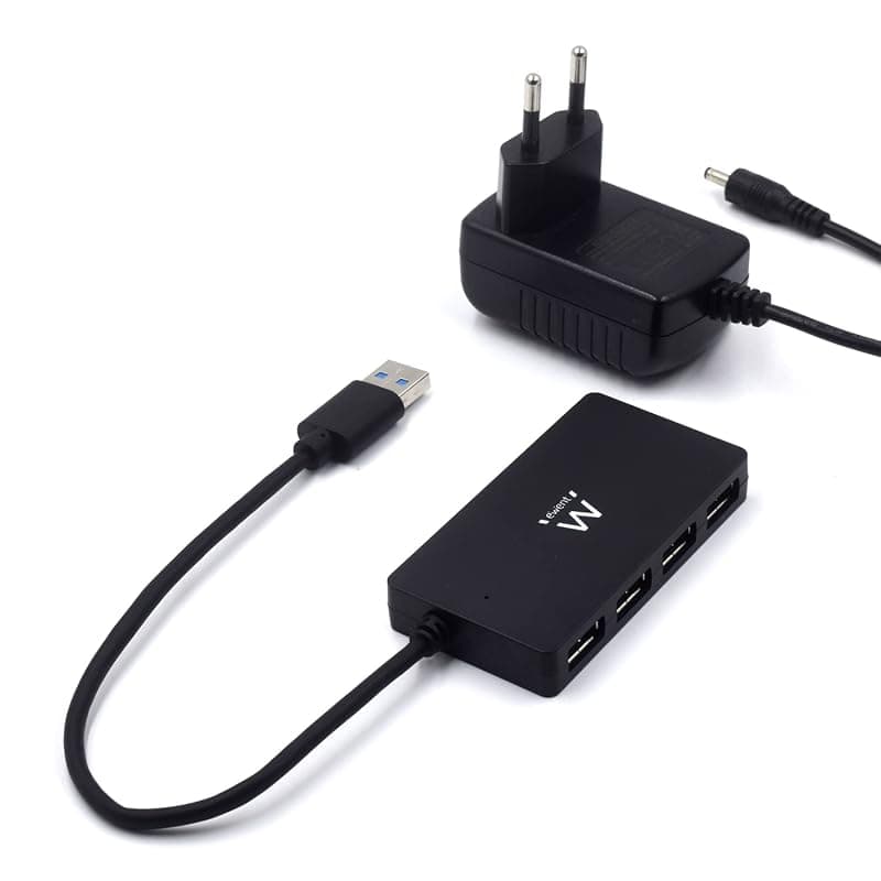 Ewent Hub USB 3.1 GEN 1 4 Porte Alimentato EW1134 — miniatura 2