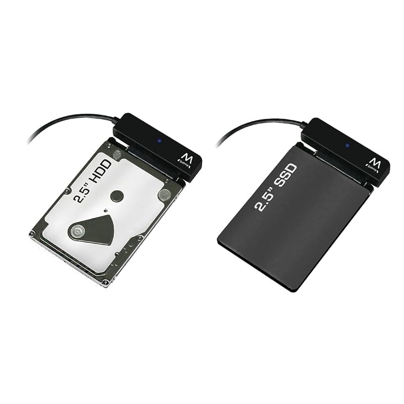 Ewent EW7017 Adattatore da USB 3.0 a HD e SSD/SATA HD 2.5 Pollici, Supporto UASP SATA III, Nero — miniatura 4