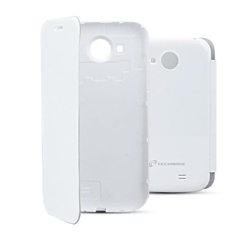 Techmade Cover a Flip Copri Batteria per Smartphone C450 White CUST-450Q