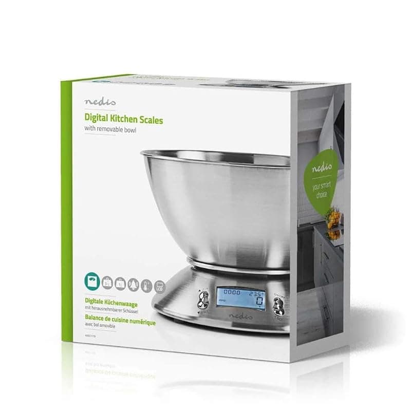 Nedis Bilancia da Cucina in Acciaio KASC111SI — miniatura 2