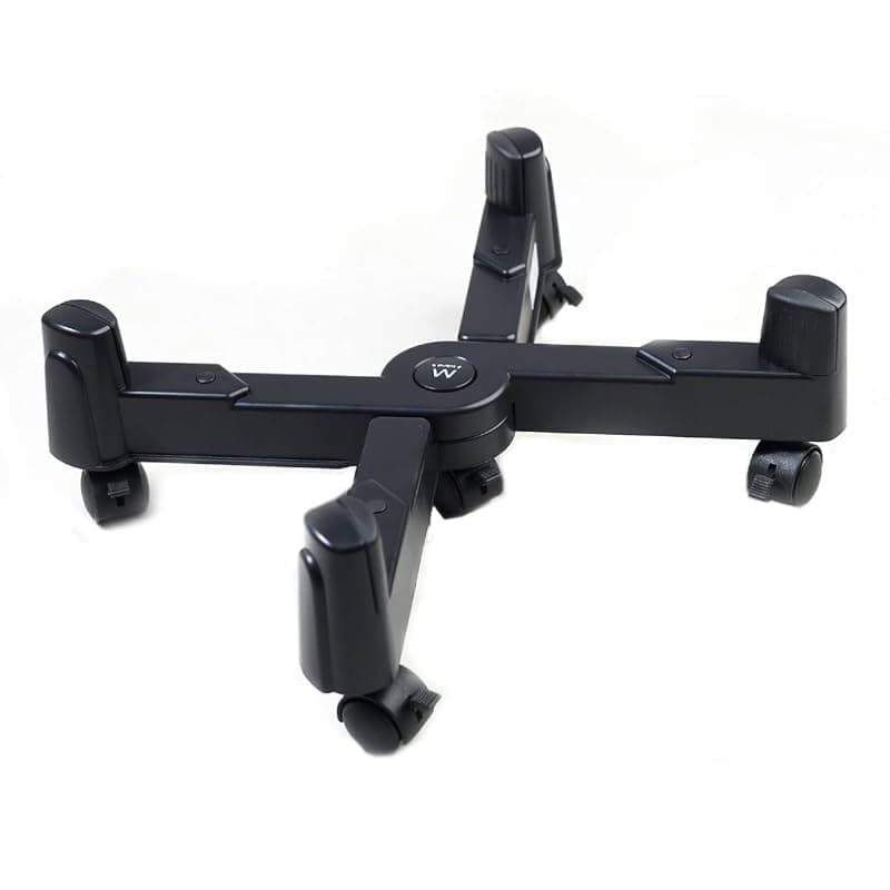 Ewent Supporto Regolabile per CPU con Ruote, Larghezza Fino a 25 cm, Capacità di Carico 25 kg, con Ruote Blocabili, Colore Nero - EW1292