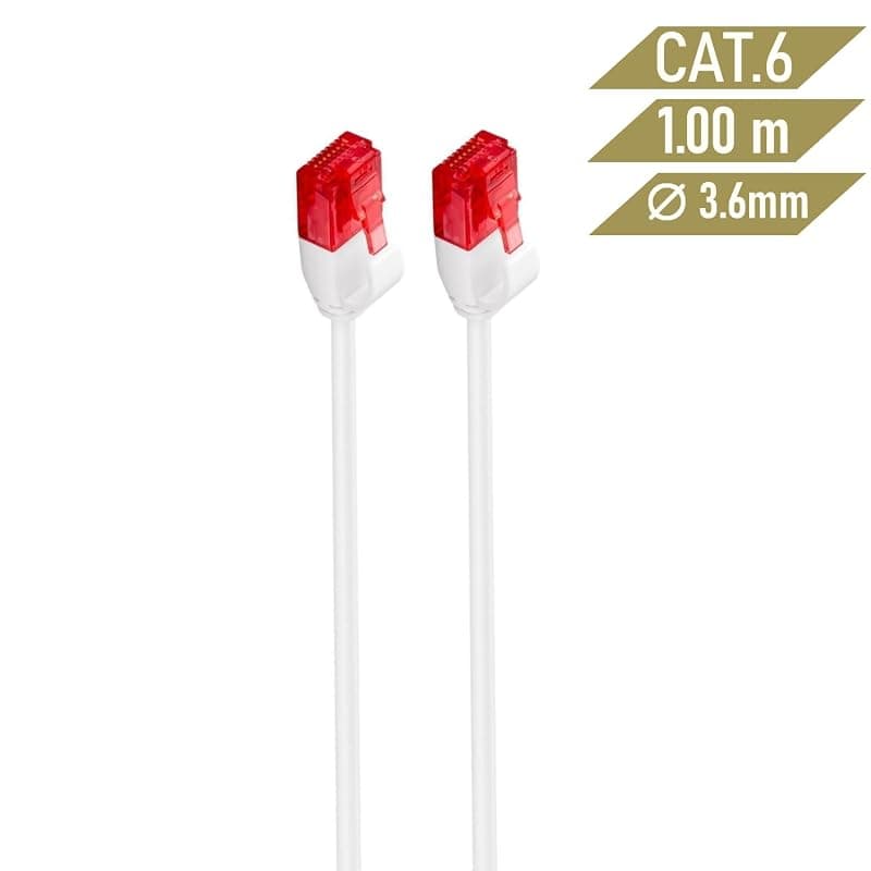 Ewent Cavo di Rete U/UTP 1MT CAT 6 Color Bianco IM1037 — miniatura 2