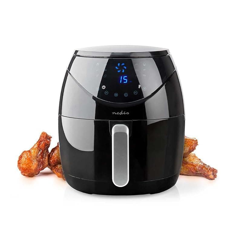 Nedis KAAF250EBK friteuse Unique 6,5 L Autonome 1800 W Friteuse d’air chaud Noir — miniatura 3