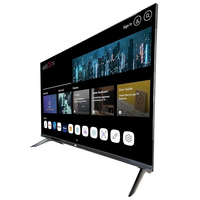 JCL JCL32RWHD Smart TV 32" HD Ready 720p Sistema Operativo webOS TV 8.1, WiFi Ethernet, Netflix Youtube, HDMI x3, VESA, DVB +T/T2/C/S/S2 — miniatura 2