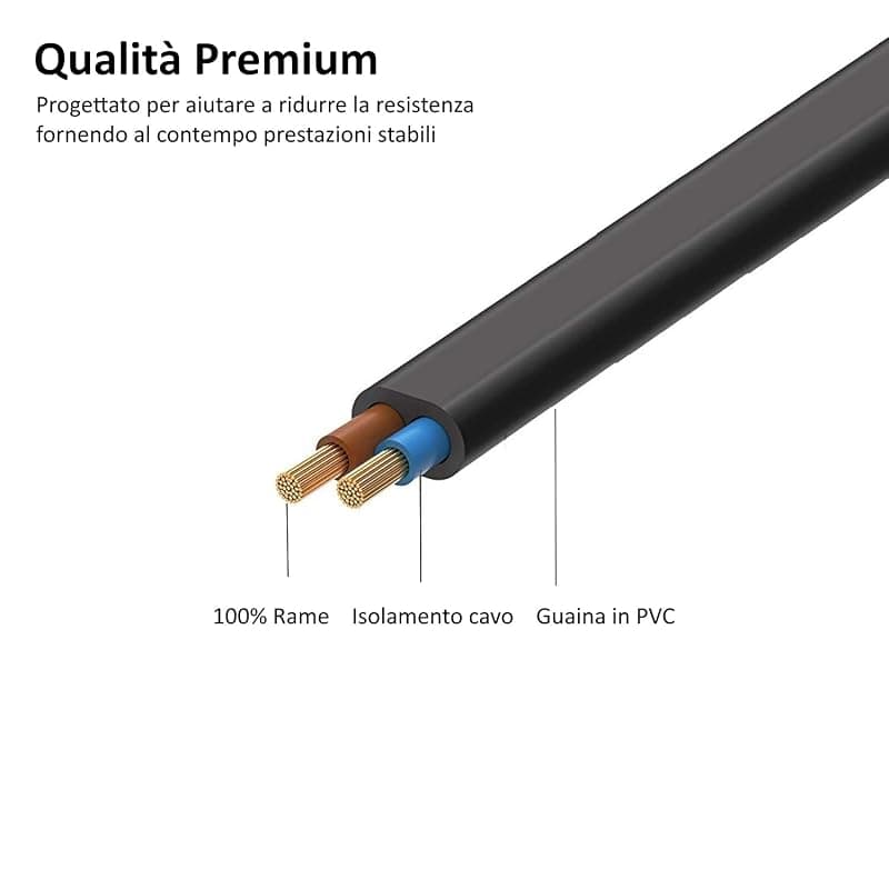 Ewent Cavo Alimentazione 2 Poli IEC C7 M/F 1,8 mt EW-190102-020-N-P EC1906 — miniatura 4