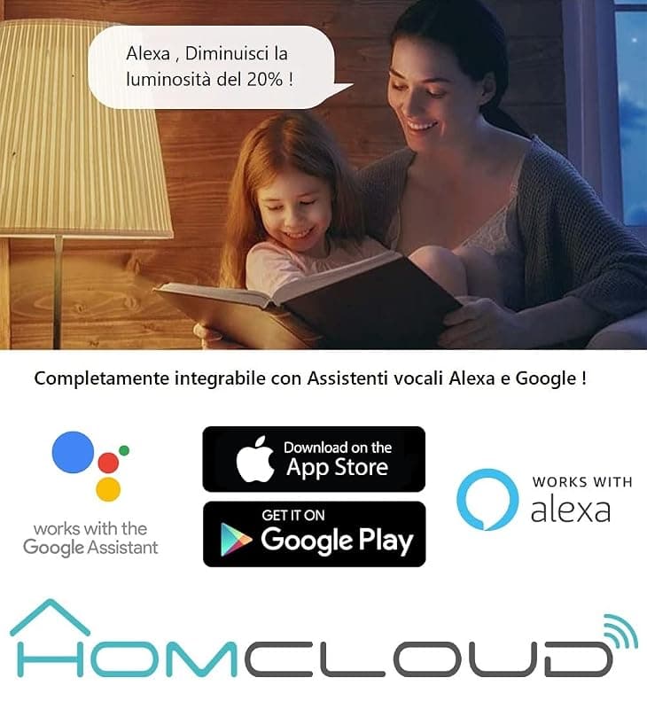 Homcloud Lampadina LED WIFI RGB+CCT E27 Dimmerabile EE-11WE27 — miniatura 5