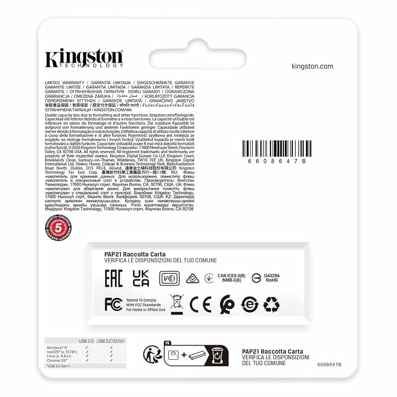 Kingston Pendrive Datatraveler Exodia 128GB USB 3.2 DTXG2/128GB — miniatura 5