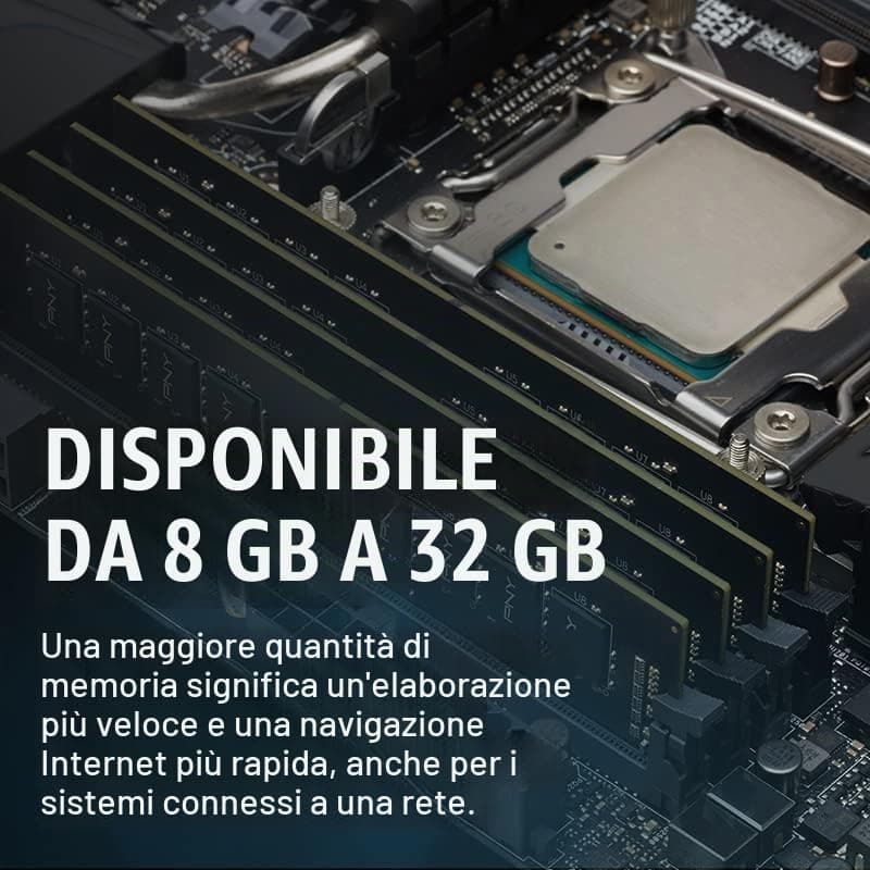 PNY RAM DDR4 8GB 3200MHZ PC4-25600 MD8GSD43200-SB — miniatura 6
