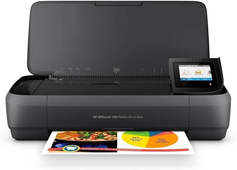 HP OfficeJet 250 CZ992A Stampante All-in-One Portatile, Funzione Stampa/Copia/Scansione fino a 600 dpi, Nero — miniatura 4