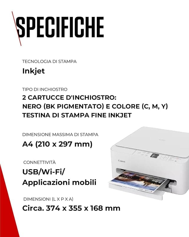 Canon PIXMA TS6550i Stampante Multifunzione a Getto d'Inchiostro WiFi — miniatura 6