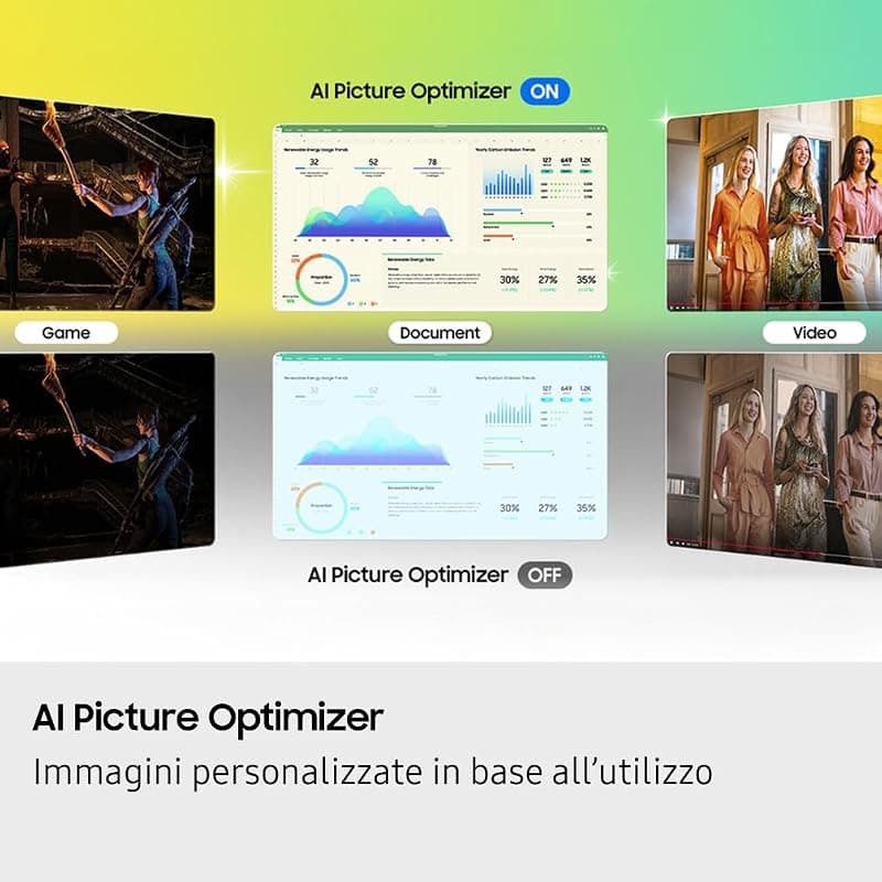 Samsung Monitor LED 32" Flat Smart M8 UHD 4MS HDMI/DVI LS32FM801UUXEN — miniatura 8