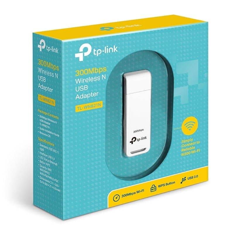 Tp-Link TL-WN821N IEEE 802.11n USB - Adattatore Wi-Fi - 300 Mbps — miniatura 3