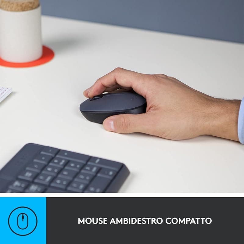 Logitech Kit Tastiera + Mouse Wireless MK235 920-007913 — miniatura 2