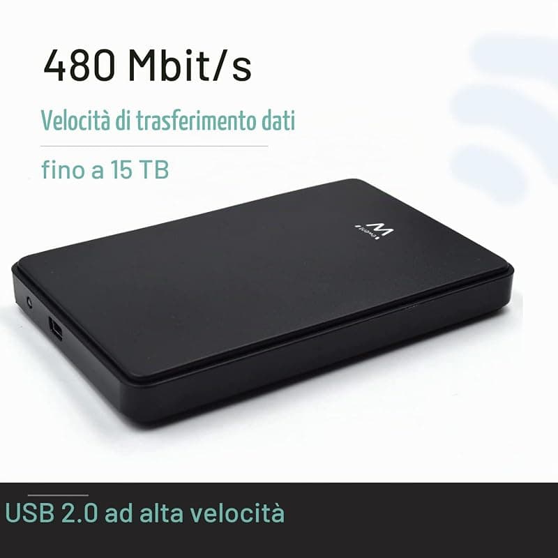 Ewent Box per HDD/SSD 2,5" USB 2.0 Screwless EW7030 — miniatura 2