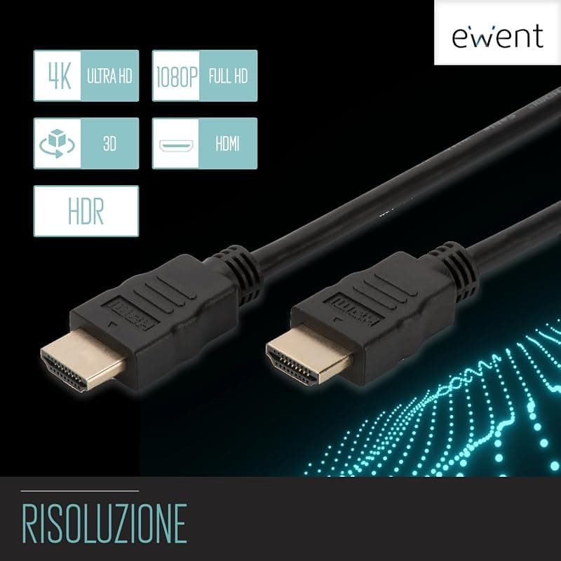 Ewent Cavo HDMI High Speed 1,4 con Ethernet A/A M/M 3,0MT EW-130114-030-N-P/EC1332 — miniatura 4