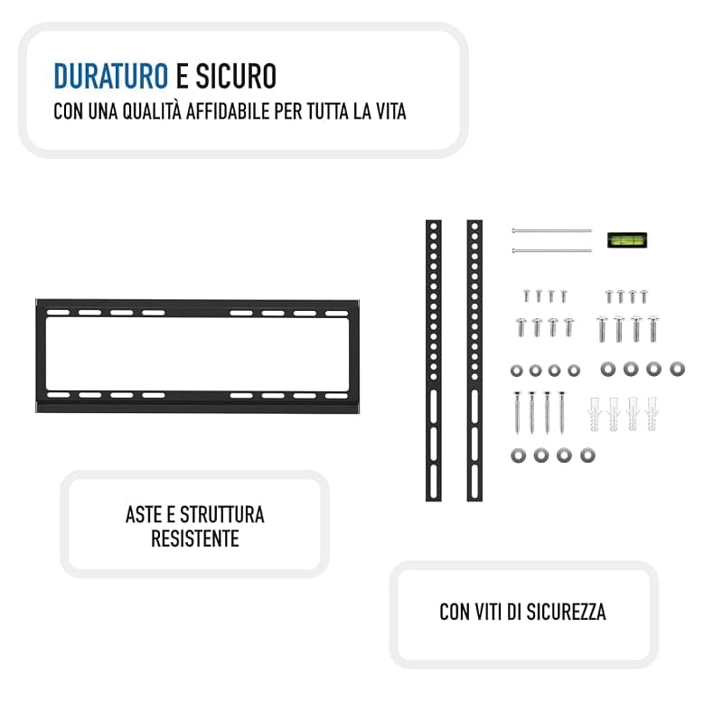 Ewent EW1502 Supporto Fisso Ultra Sottile da Parte per TV da 32 a 55 Pollici, Vesa Fino a 400 x 400 mm, Nero — miniatura 4