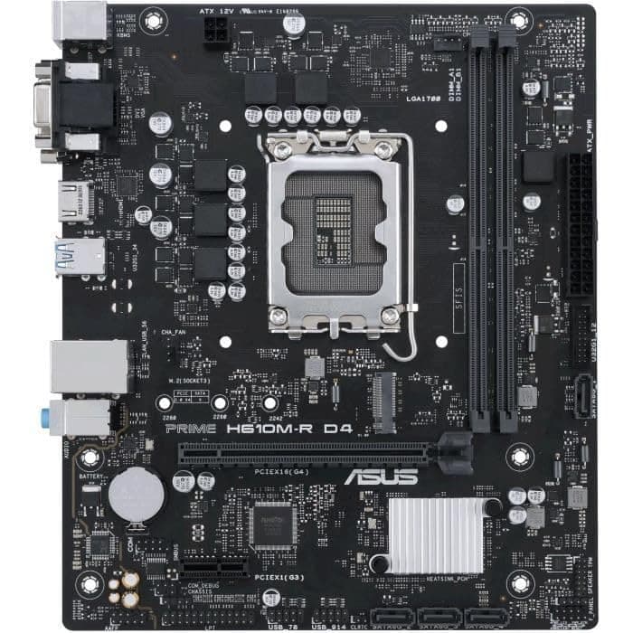 ASUS PRIME H610M-R D4 Intel H610 LGA 1700 micro ATX — miniatura 2