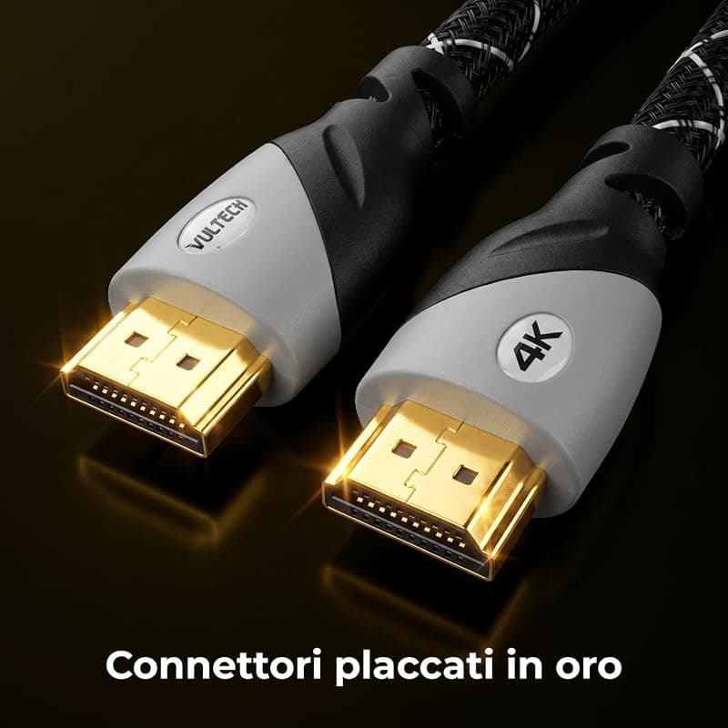Vultech Cavo HDMI to HDMI 1 MT V. 2 3D 4K 60Hz AA14301PRO — miniatura 4