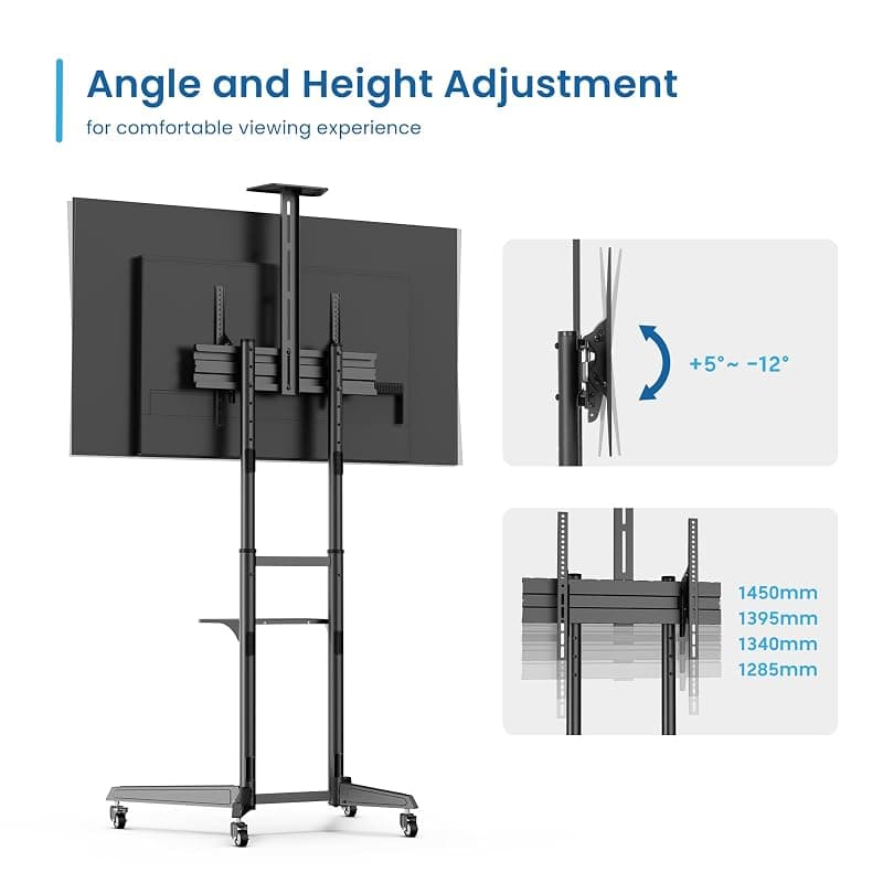 Ewent Supporto a Pavimento per TV 37"-70" EW1539 — miniatura 3