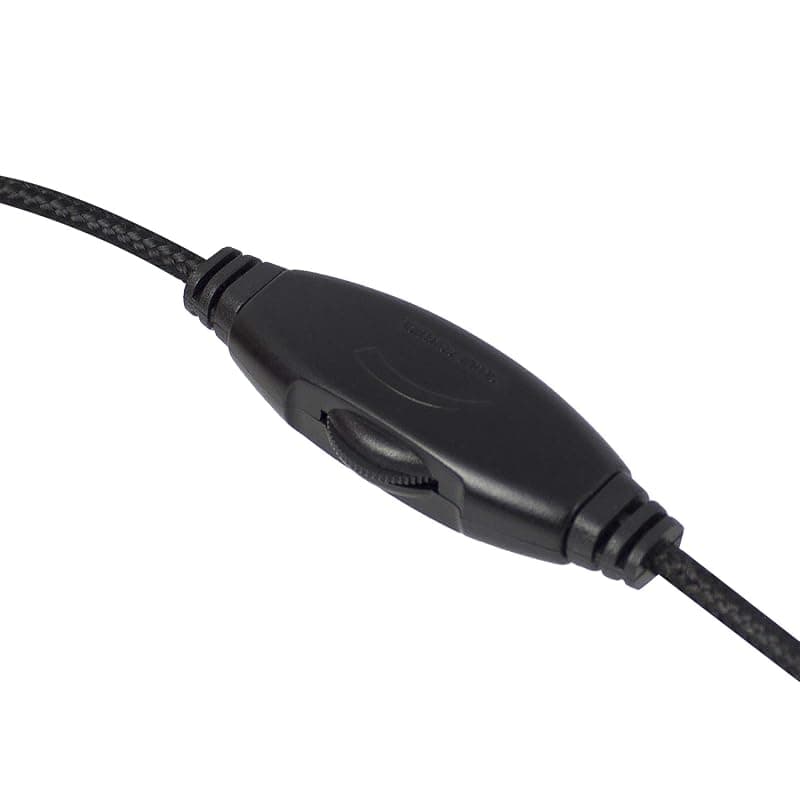 Ewent Ew3562 Cuffia Professionale con Microfono per PC con Controllo Volume, Notebook, Laptop, Doppio Jack 3.5 mm (1Xaudio 1Xmic), Auricolari Imbottiti, Cavo 2 m, black — miniatura 4