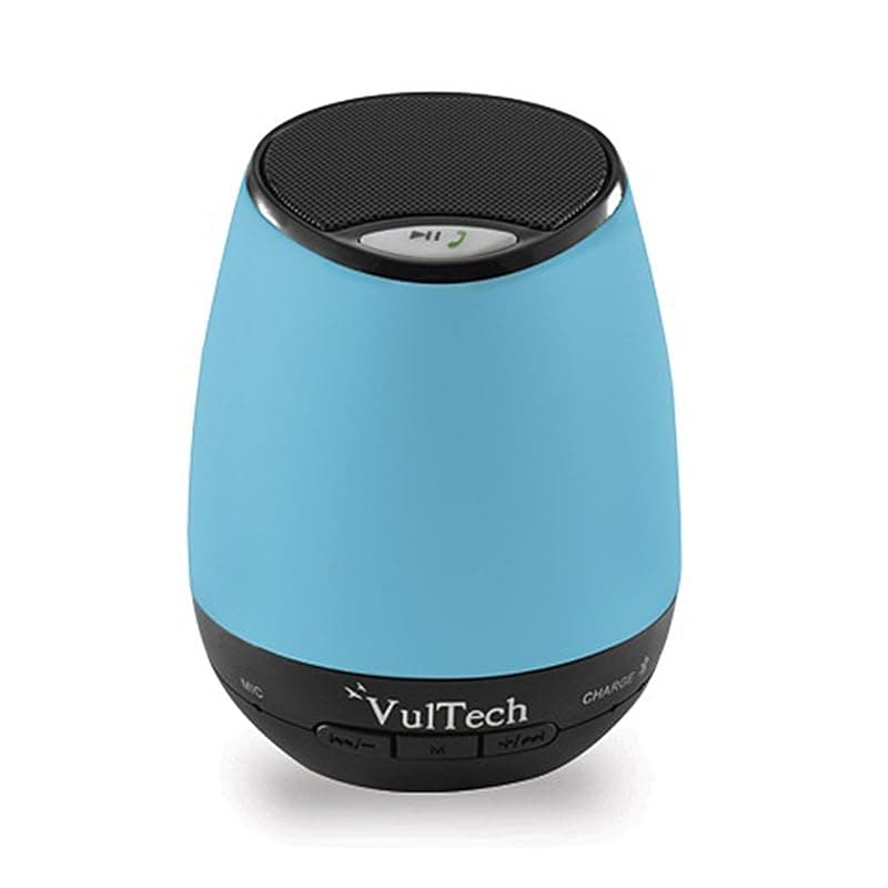 VulTech SP-300BT BLU Cassa, Bluetooth, USB, Micro SD, Funzione Vivavoce, Blu