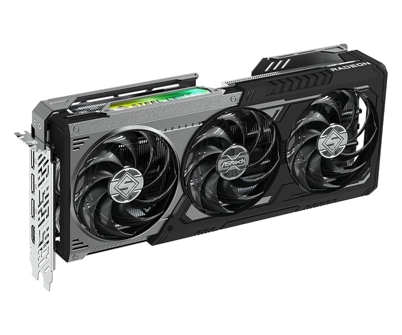 ASRock RX9070GRE SLD 12GO, Radeon RX 9070 GRE, 12 GB, GDDR6, 192 Bit, 7680 x 4320 Pixel, PCI Express x16 5.0 — miniatura 2