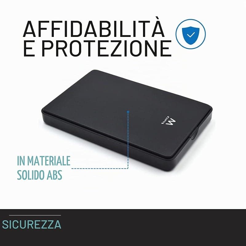 Ewent Box per HDD/SSD 2,5" USB 2.0 Screwless EW7030 — miniatura 5