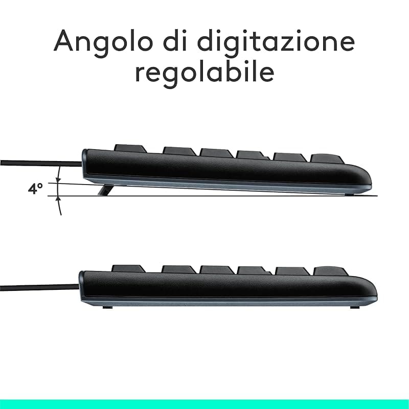Logitech Kit Tastiera + Mouse USB MK120 Nera 920-002543 — miniatura 8