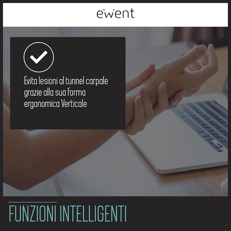 Ewent Mouse Ergonomico con Impugnatura Verticale USB EW3157 — miniatura 7